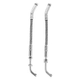 1Pair Rail Mounted Snowmobile Ice Scrapers Steel Scratchers Efficient Ice Removal Replacement