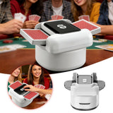 Automatic Card Shuffler Large Capacity Silent Design for Poker Texas Holdem, Rechargeable Battery Included for Game Night Entertainment In Australia - Darrahopens