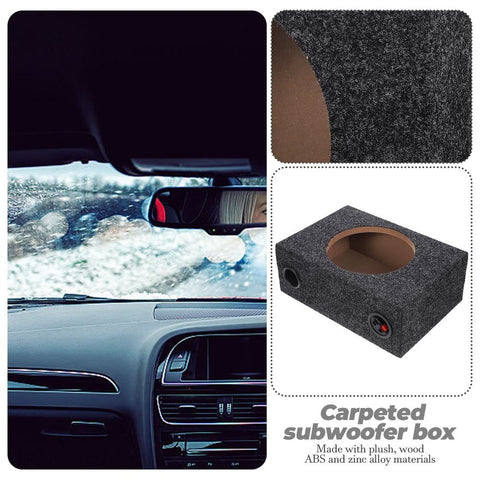 8 Inch Sealed Subwoofer Enclosure for Car Audio with Plush and Wood In Australia - Darrahopens