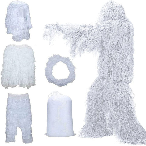 Clearance！5 In 1 Suit,3D Camouflage Hunting Apparel,Cosplay Clothing Including Jacket,Pants,Hood,Carry Bag Clearance In Australia - Darrahopens