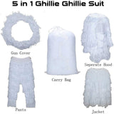 Clearance！5 In 1 Suit,3D Camouflage Hunting Apparel,Cosplay Clothing Including Jacket,Pants,Hood,Carry Bag Clearance