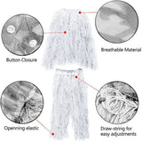 Clearance！5 In 1 Suit,3D Camouflage Hunting Apparel,Cosplay Clothing Including Jacket,Pants,Hood,Carry Bag Clearance