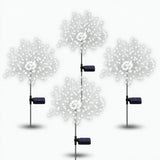 Solar Firework Lights, Garden Lights 4 Pack 120 LED Decorative Lights, Solar DIY Decorative Starburst Lights (Cool White) In Australia - Darrahopens