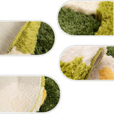3D Stereo Irregular Rug Flowers Grass Moss Rug for Living Room Bedroom Home Aesthetic Decor Floor Mat Indoor (Moss D 31.5 * 61in)