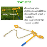 Fence Stretcher Tensioner Chain Strainer Heavy Duty Fence Puller Energiser Repair Tool for Cattle Barn Farm Fencing Repair Plain In Australia - Darrahopens