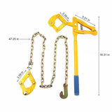 Fence Stretcher Tensioner Chain Strainer Heavy Duty Fence Puller Energiser Repair Tool for Cattle Barn Farm Fencing Repair Plain