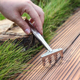 3 Pieces Mini Garden Plant Tool Set Stainless Steel Small Shovel Rake Spade Gardening Kit Lightweight Hand Trowel Transplant
