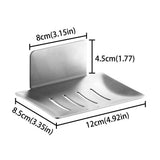 Soap Holder for Shower,Stainless Steel Soap Dish,Simple Bar Soap Tray,Wall Mounted Soap Stand with 3M Adhesive Back,Rustproof