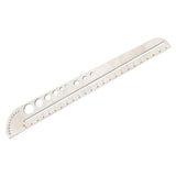 Stainless Steel Ruler Metal Straight Ruler Multifunctional Special Shaped Ruler Heavy Duty Edges Ruler