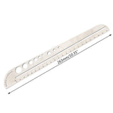 Stainless Steel Ruler Metal Straight Ruler Multifunctional Special Shaped Ruler Heavy Duty Edges Ruler
