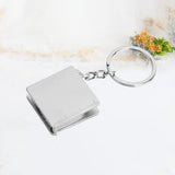 1Pcs tape measure tool Small Retractable Tape Measure Pendant Portable Square High Precision Tape Measure with Key measuring