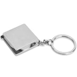 1Pcs tape measure tool Small Retractable Tape Measure Pendant Portable Square High Precision Tape Measure with Key measuring