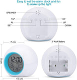 Alarm Clock, Digital Clock with 7 Color Night Light, Alarm Clocks for Boys Girls, Battery Operated  Function, Clock for Bedside In Australia - Darrahopens