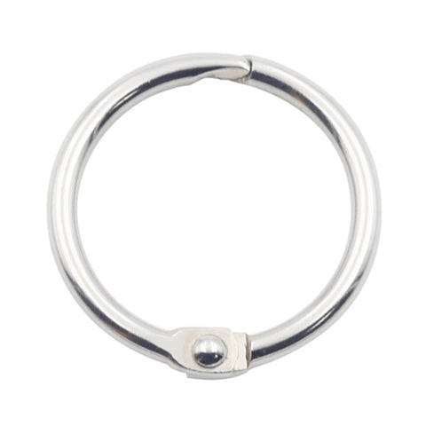 50PCS Binder Rings 1 Inch,Nickel Plated Steel Book Rings,Loose Leaf Binder Rings,Key Rings,Metal Rings for Index Cards. In Australia - Darrahopens