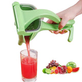 Fruit JuiceSqueezer, Hand Juicer Squeezer, Heavy Duty Manual Fruit Juicer, Orange Squeezer Hand Press (Green)