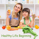Fruit JuiceSqueezer, Hand Juicer Squeezer, Heavy Duty Manual Fruit Juicer, Orange Squeezer Hand Press (Green)