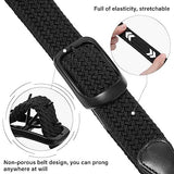 Women Braided Elastic Belt - Women Stretch Woven Fabric Belt for Jeans it's an essential addition to any wardrobe.