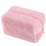 Makeup Bag for Women Medium Travel Cosmetic Bag Cute Plush Pink Makeup Pouch for Purse Zipper Toiletry Bag Organizer Cute In Australia - Darrahopens
