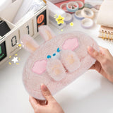 Pencil Case Cute Plush Bear Pencil Case Cute Aesthetic Pencil Pouch Large Pencil Holder Kawaii Stuff (pink)