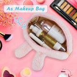 Pencil Case Cute Plush Bear Pencil Case Cute Aesthetic Pencil Pouch Large Pencil Holder Kawaii Stuff (pink)