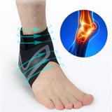 （1Pair） Ankle Support for Women & Men Ankle Compression Sleeve Ankle Wrap Strap Ankle Brace for Sprained Ankle (Grey,M) In Australia - Darrahopens
