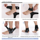 （1Pair） Ankle Support for Women & Men Ankle Compression Sleeve Ankle Wrap Strap Ankle Brace for Sprained Ankle (Grey,M)