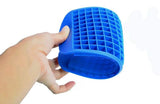160 Grids Ice Cube Trays Mini Tiny Silicone Ice Cube Trays and Candy Grids Small Ice Maker Tiny Ice Cube Trays Chocolate （Blue)