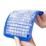 160 Grids Ice Cube Trays Mini Tiny Silicone Ice Cube Trays and Candy Grids Small Ice Maker Tiny Ice Cube Trays Chocolate （Blue)
