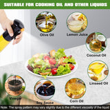 Oil Sprayer for Cooking, Upgraded Olive Oil Sprayer Bottle, Air Fryer  Vinegar Spritzer, Kitchen Gadgets Roasting (Black)