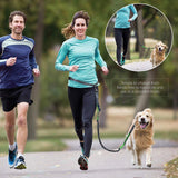 Dog Running Waist Harness with Leashes Handless Dog Leash with Adjustable Belt, Double Bungee Design - Perfect for Running