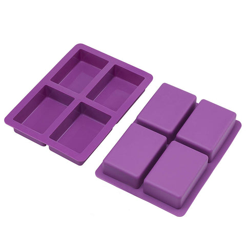 Pack Rectangle Silicone Soap Mold, Large Silicone Mold for Soap Making, Thick and Durable Easy to use Multipurpose In Australia - Darrahopens