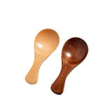 Mini Wooden Spoons Small Kitchen Spice Condiment Spoon Sugar Tea Coffee Scoop Short Handle Wood Spoon Kitchen Gadgets (2PCS ) In Australia - Darrahopens