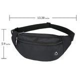 Crossbody Fanny Pack for Men&Women,Large Waist Bag & Hip Bum Bag with Adjustable Strap for Outdoors Workout Traveling Casual