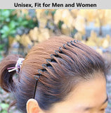 Metal Men Headbands Women Hair Bands, Unisex Black Wavy, Spring And Summer Outdoor Sports Headbands, Fashion Simple (1pcs) In Australia - Darrahopens