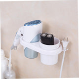 1PC shelf bracket hairdryer holder wall hanging hairdryer storage rack no trace No punching Hair Dryer Holder holder hairdryer In Australia - Darrahopens
