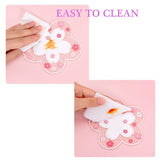 2PCS Cute Cherry Blossom PVC Home Tea Mug Pink Flower Pattern Anti-Skid Pot Bowl Pad Placemat for Desk Drink DecorAccessories In Australia - Darrahopens