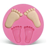 Feet Mold,Soap Clay  Chocolate Sugarcraft Baking Tool DIY Mold for Baby Shower Birthday Party Cake Decoration In Australia - Darrahopens