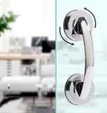 Powerful Suction Cup Glass Mirror Door Handle, Refrigerator Drawer Bathroom Suction Cup Wall handrail, Bathtub  (Silver )