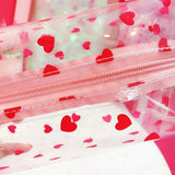 Travel Toiletry Clear Makeup Bags, Portable Makeup Brushes Kit Storage Bag, Waterproof Cartoon Organization For Women Girls(Heart) In Australia - Darrahopens