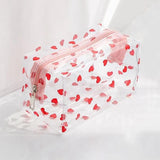 Travel Toiletry Clear Makeup Bags, Portable Makeup Brushes Kit Storage Bag, Waterproof Cartoon Organization For Women Girls(Heart) In Australia - Darrahopens
