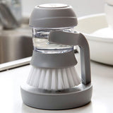 Soap Dispensing Palm Brush,Handheld Dish Soap Brush,Kitchen Palm Brush for Dish,Mushroom Brush easy to clean