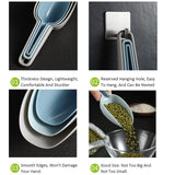 3 in 1Ice Scoop Set, Multi Purpose Plastic Kitchen Scoops Canisters, Ice Scooper for Freezer, Rice, Canisters, Flour, Dry Foods