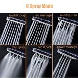 Shower Head and Hose Multifunctional Handheld Shower Head High Pressure Rain Shower Head with Hose Rotatable Bracket 6 Spray Set In Australia - Darrahopens