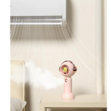 Portable Handheld Misting Fan, Rechargeable Personal Mister Fan, Battery Operated Spray Water Mist Fan, Mini for Disney  2 pes