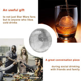 Death Star Ice Cube Mold 2 Pack Silicone Star Wars Ice Molds Sphere Big Ice Ball Maker for Whiskey, Bourbon and Cola (2pes) In Australia - Darrahopens