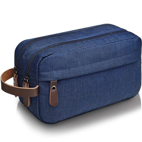 Toiletry Travel Bag for Men Waterproof Travel Toiletry Organizer Bag with Handle Men's Dopp Kit Shaving Bag Large Capacity (Navy) In Australia - Darrahopens