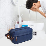 Toiletry Travel Bag for Men Waterproof Travel Toiletry Organizer Bag with Handle Men's Dopp Kit Shaving Bag Large Capacity (Navy) In Australia - Darrahopens