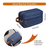Toiletry Travel Bag for Men Waterproof Travel Toiletry Organizer Bag with Handle Men's Dopp Kit Shaving Bag Large Capacity (Navy) In Australia - Darrahopens
