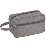 Heavy-duty Toiletry Bag  Nylon Travel Dopp Kit Bathroom Shaving Organizer for Men or Women Toiletries Traveling (Grey -1 pcs)