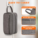 Heavy-duty Toiletry Bag  Nylon Travel Dopp Kit Bathroom Shaving Organizer for Men or Women Toiletries Traveling (Grey -1 pcs)